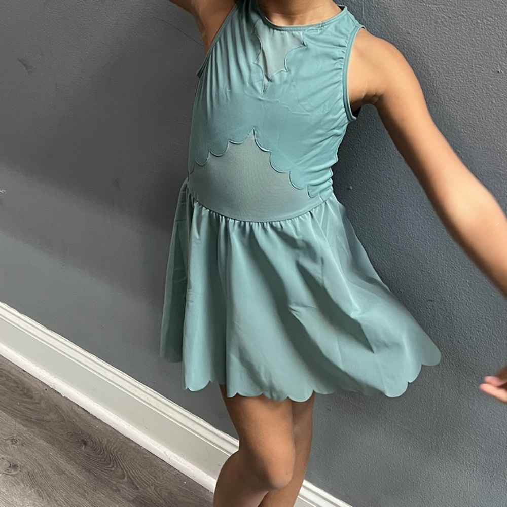Balera IC sage green dance costume.